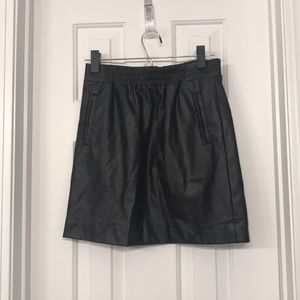Loft faux leather skirt